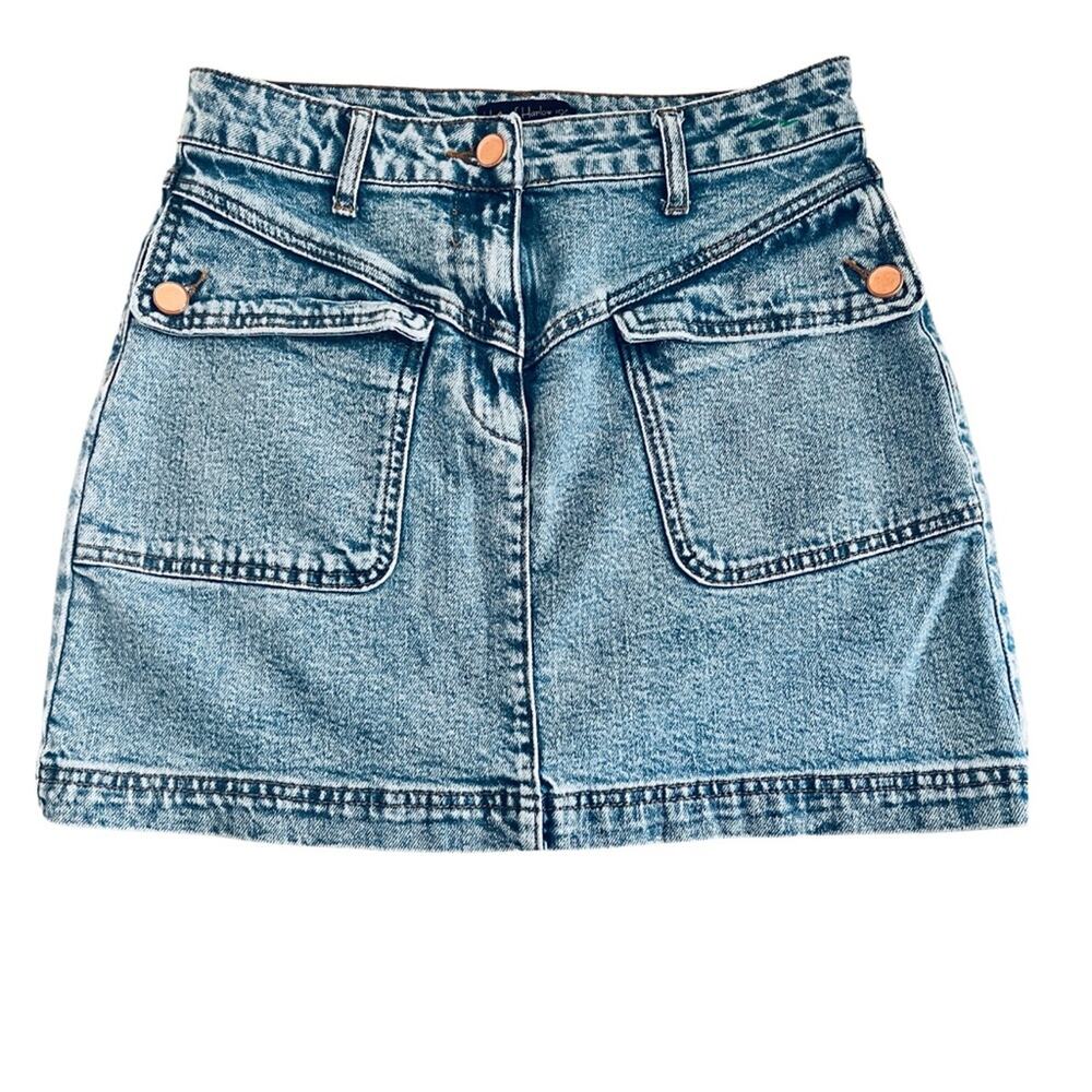 House Of Harlow 1960 Jean Skirt  Mini Denim City Beach
Size 6 - Picture 3 of 5